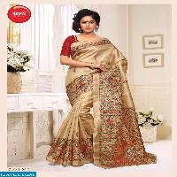 apple madhu bani Wholesale khadi silk printed Saree
